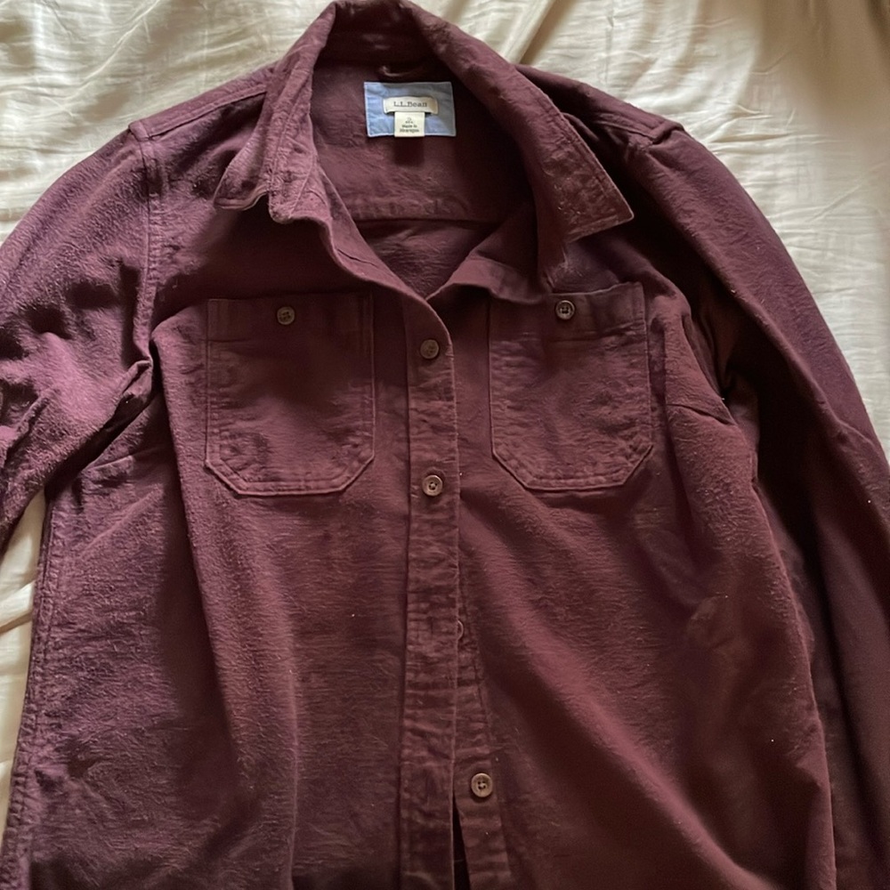 LL Bean women’s thick camp flannel